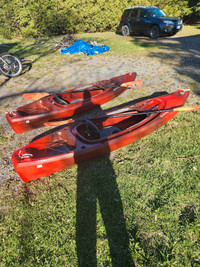  Two Perception Sound 9.5 kayaks for Sale.