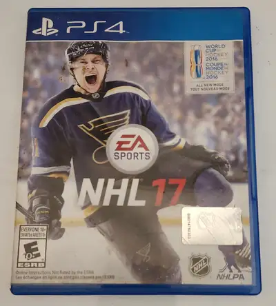 NHL 17 disc for PS4 in original case.