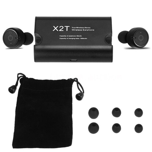 TWS Earbud Bluetooth Headset Ecouteurs X2T Twins Wireless dans Écouteurs  à Ville de Montréal - Image 2