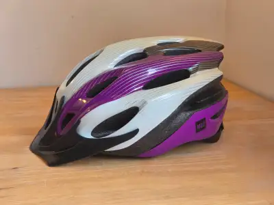 MEC Bike Helmet (S/M), white-purple, View more