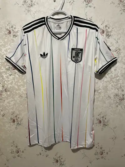 Brazil Away - $10 (Chest 43in, Height 29.5in) Japan Itachi Uchiha concept jersey - $15 (Chest 44in,...