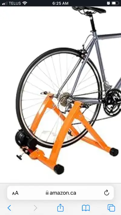Bike trainer stand magnetic. Foldable Email ad or text 403-679-8111 In Exshaw but can bring to Canmo...