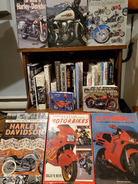 Large collection of motorcycle books