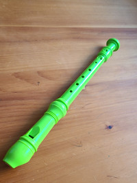 Green flute/recorder
