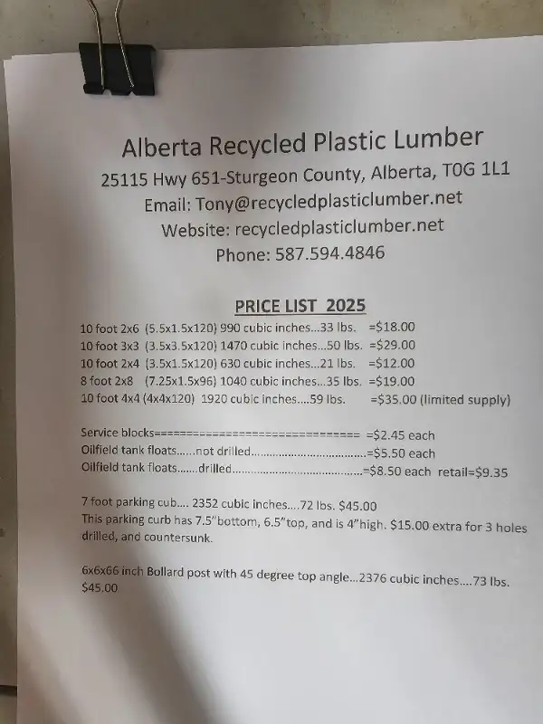 Recycled Plastic Lumber62864745335041121