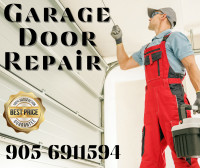 Garage door spring cables replacement same day!!!