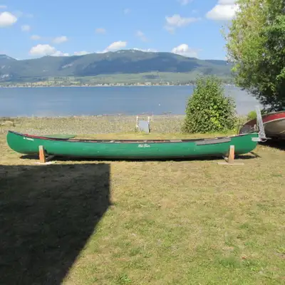 . This is an incredible Old Town XL Tripper Roylex 20-foot canoe, fully equipped for long expedition...
