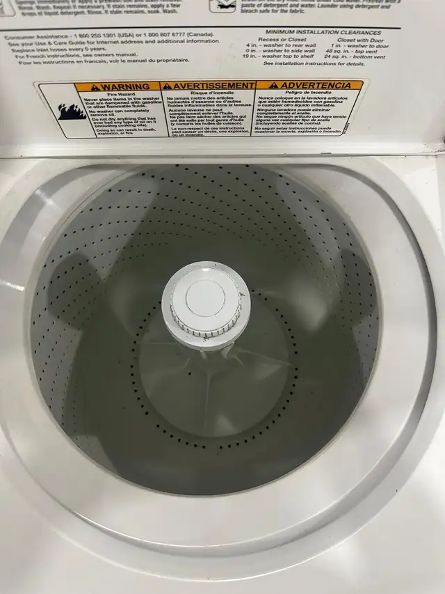 white electric WAHSER electric dryer set can deliver  in Washers & Dryers in Mississauga / Peel Region - Image 6