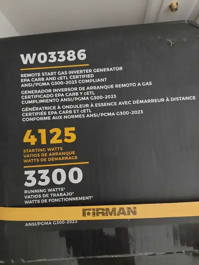 Firman 3300 Watt Generator W03386, View more