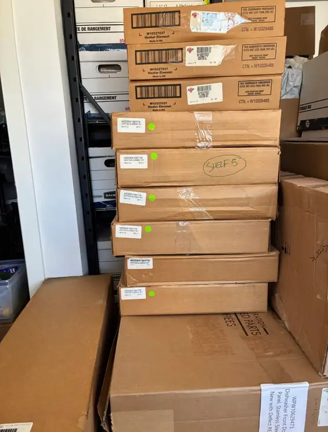 New Appliance Repair Parts Lot