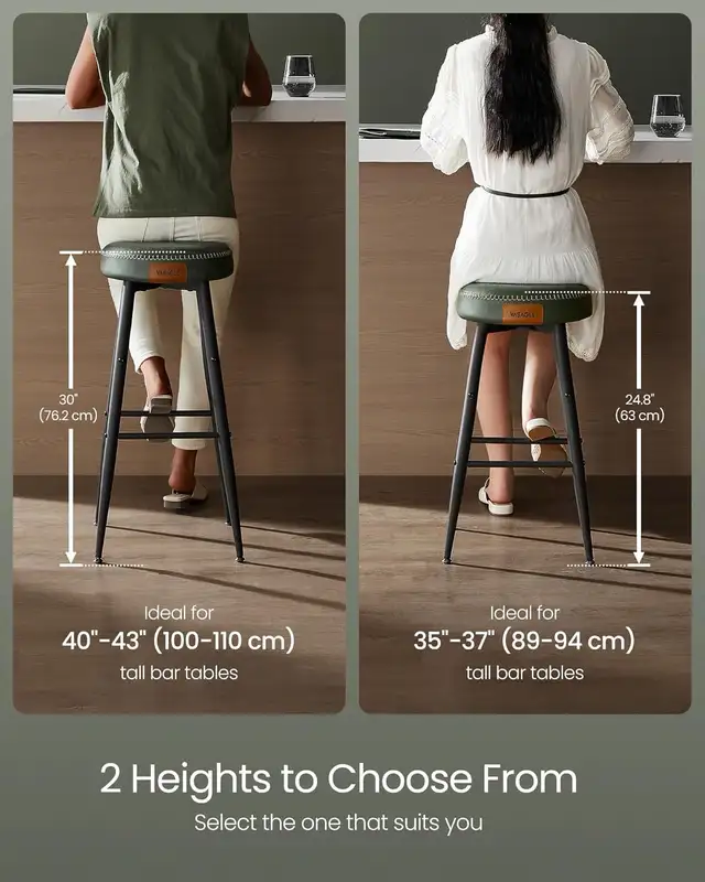 Counter Height Bar Stools, Kitchen Counter Stools, Mid-Century M in Chairs & Recliners in Markham / York Region - Image 5