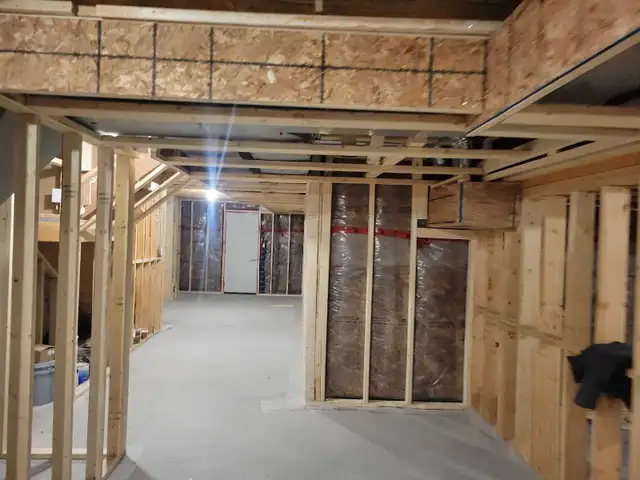 Professional basement framing.63234910418433124