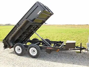 Small Dump Trailers for Rent: 5'x10' box, 20-32" sides, 7000lb GVWR 1 Day $75 2 Day $105 3 Day $130...
