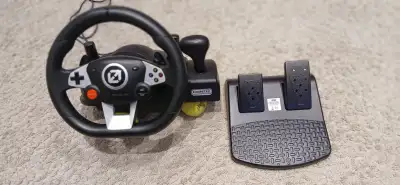 Driver's kit steering wheel and pedals, View more