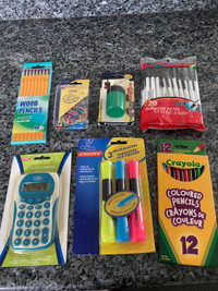Brand New packages of School Supplies 