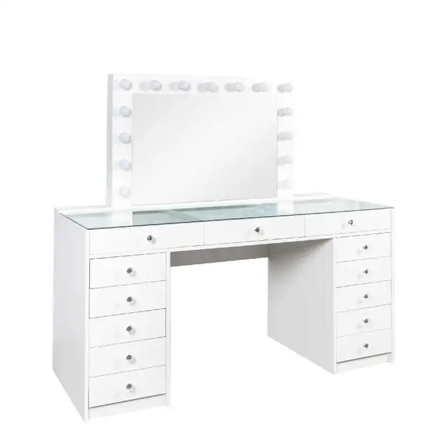 Premium Luxury makeup vanity table dresser 13 drawers in Dressers & Wardrobes in Mississauga / Peel Region - Image 2