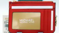 Michael Kors Jet Set Travel Sml Top Zip Leather Coin Pouch Walle