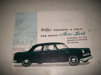 1953 WILLYS AERO-LARK DEALER SALES BROCHURE.