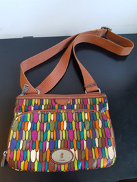 FOSSIL CROSS BODY COLOURFUL BAG