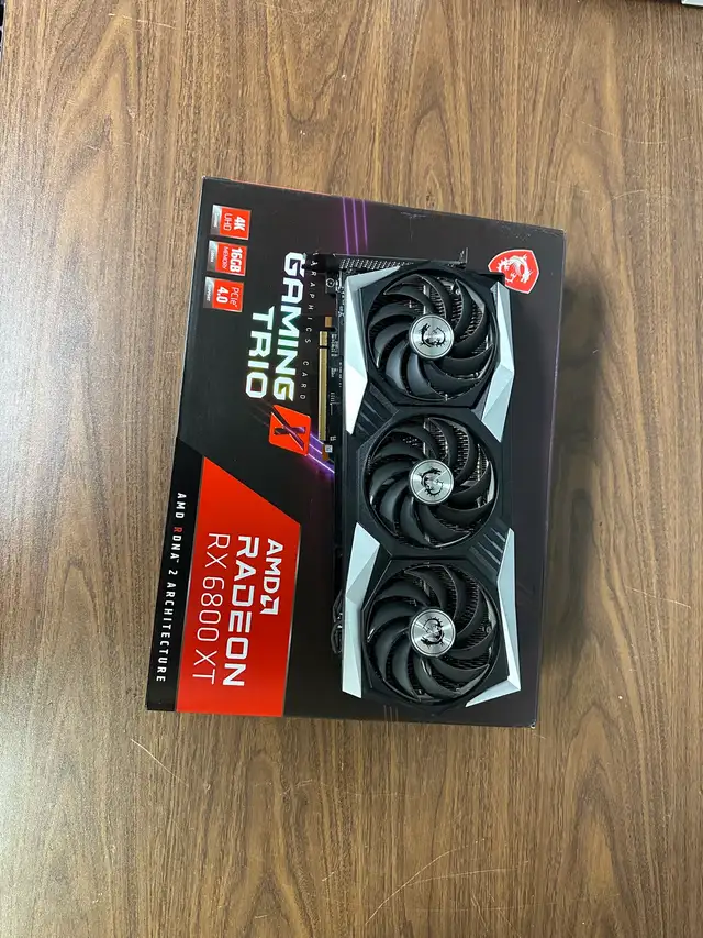 Carte graphique AMD Radeon MSI RX 6800 XT in System Components in Québec City - Image 2