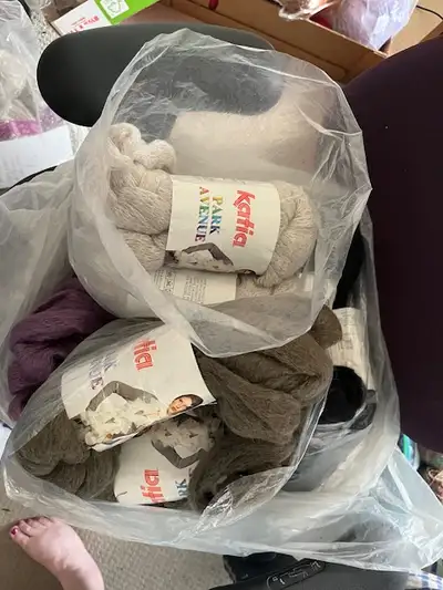 Yarn Destash, Katia Park Avenue, 37% Acrylic, 35% nylon, 28% Kid, View more