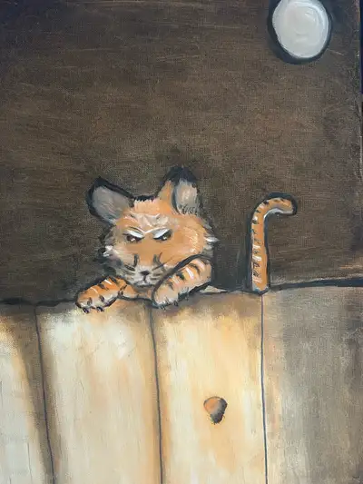 Cat climber Scary halloween cat! (The eyes fallow you!), View more