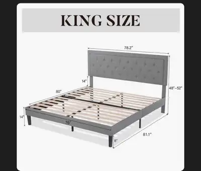 KING SIZE BED FRAME, View more