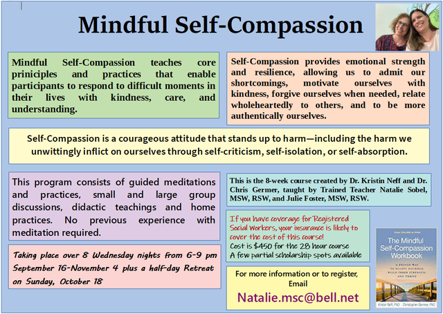 Mindfulness and Self-Compassion Course553392892816936961