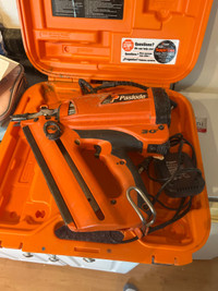 paslode nailer charger battery n case 