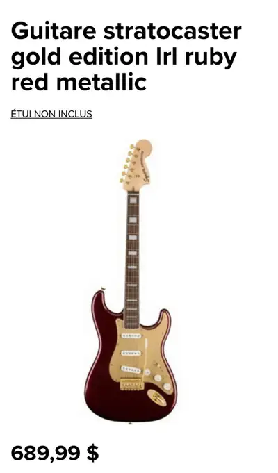 Electric Guitar 40th Anniversary Stratocaster®, Gold Edition, View more