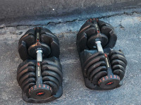 90 lb adjustable dumbells