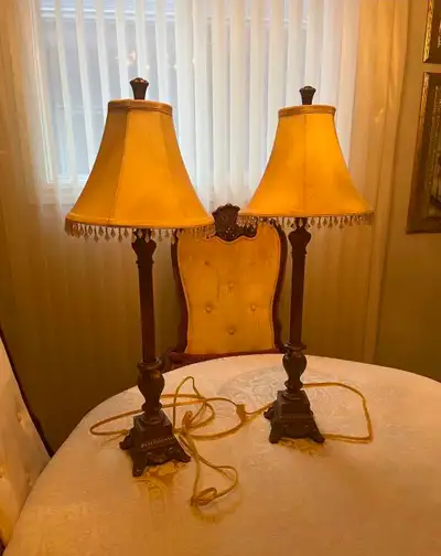 Pair of Vintage-Style Table Lamps, View more