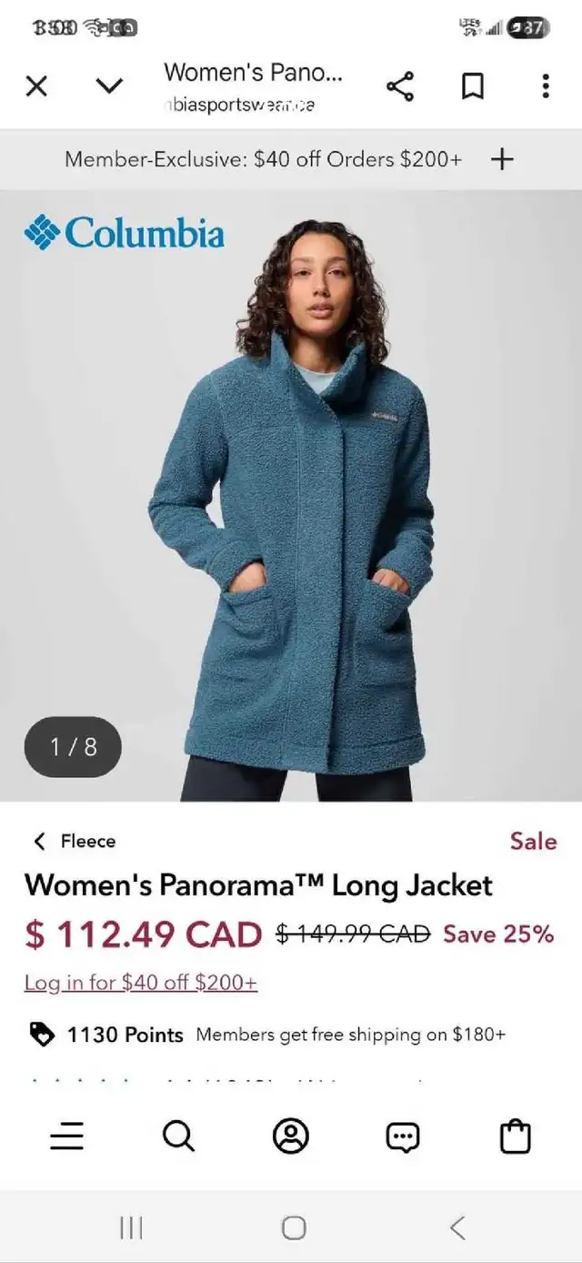 Columbia long manteau,  jacket / Large in Women's - Tops & Outerwear in Laval / North Shore - Image 3