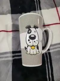 Mugs gris avec image de chien