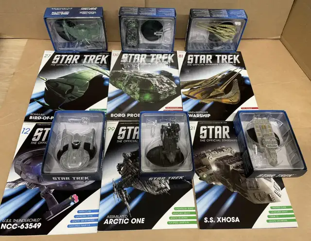 Star Trek Eaglemoss Complete with Packaging 6 Ship Lot #262863265518851127