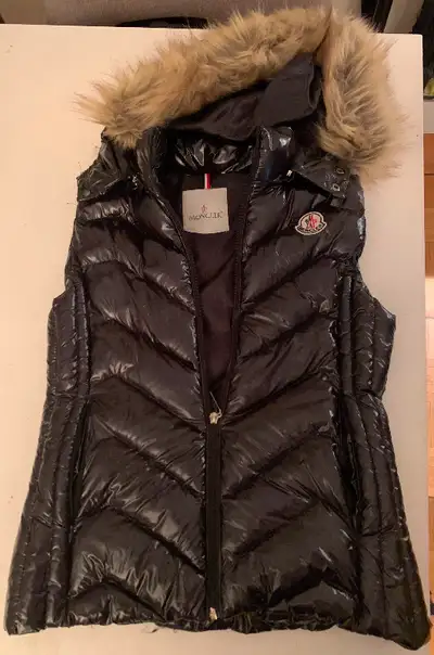 Girls Moncler Black Puffer Vest, View more