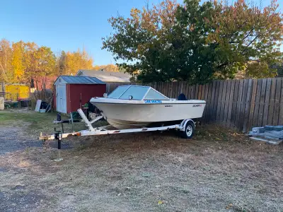 Wilker Galaxy 15. Don’t really know a whole lot about this boat. I was told motor ran last year. 65h...