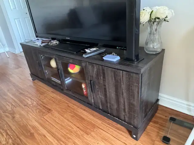 65” Charcoal TV Stand – $200 in TV Tables & Entertainment Units in Ottawa - Image 6