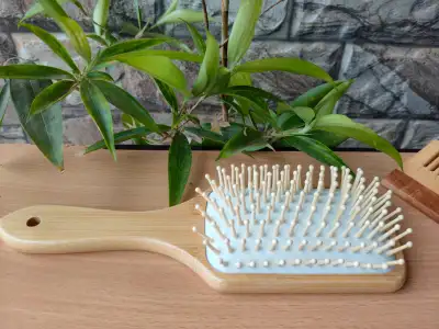Business Closure Sale - Bamboo Paddle Hair Brush, View more