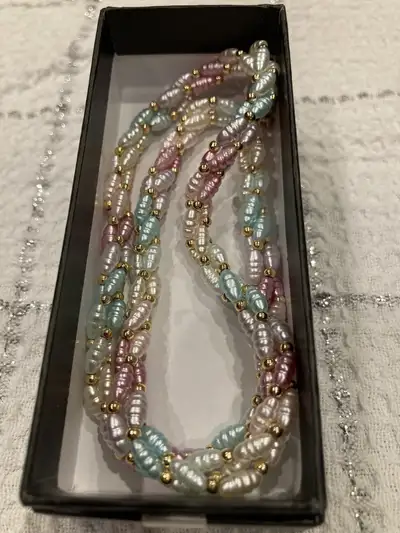 Pastel Pearl Necklace, View more