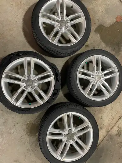 2 Rims in Excellent, 2 with damage at bead on inside that may be able to be fixed. 3 tires in excell...