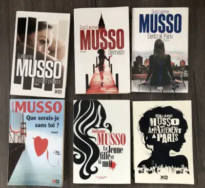 ROMANS DE GUILLAUME MUSSO , (8$ chaque / 40$ pour les 6 livres), View more