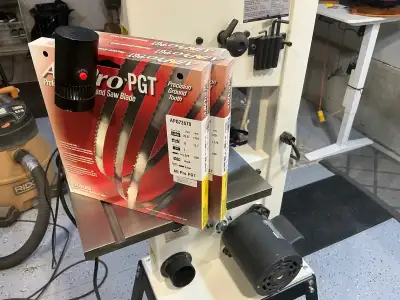 Bandsaw with stand, View more