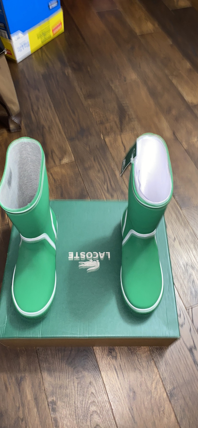 Bottes de Pluie Lacoste 37-6 Neuve  dans Femmes - Chaussures  à Ouest de l’Île