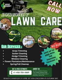 LANDSCAPING (Grass Mowing/Hedge Trimming ETC)