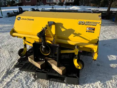 John Deere 60” quick hitch broom , View more