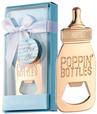 Poppin Baby Bottle Shaped Bottle Opener Wedding Favor