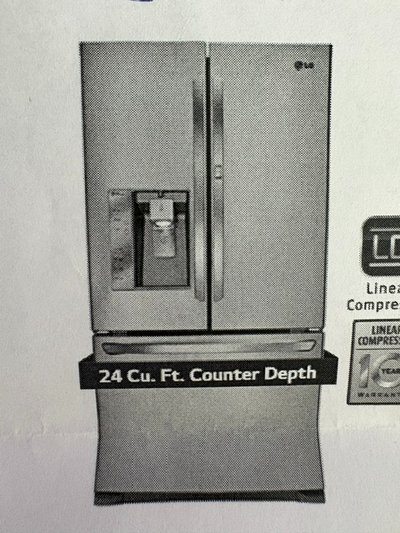 If ad is posted, then items are available. Do you have an LG LFXC24766S French Door 36" counter dept...