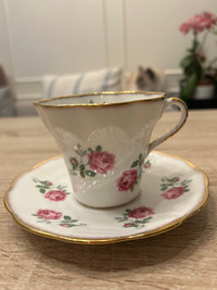 Elizabethan tea cup and sauser England
