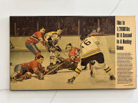 Unique Bruins vs Canadiens  collectors art